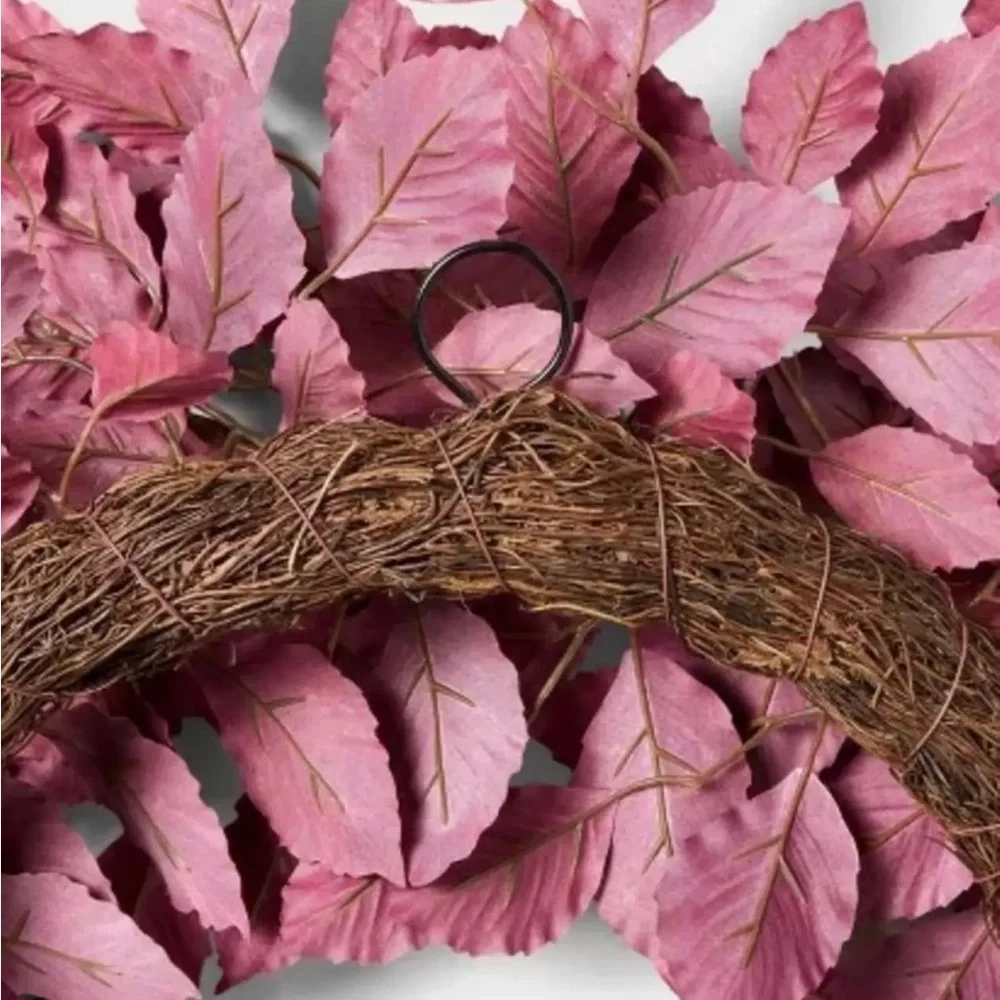 Artificial Leaf Wreath Burgundy - Studio McGee